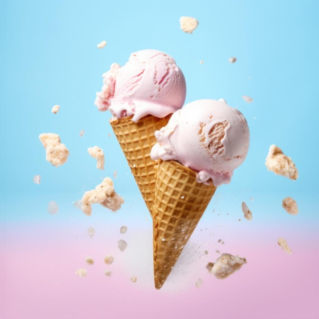 Cono de fresa Morelia Ice Cream Paletas - Wynwood