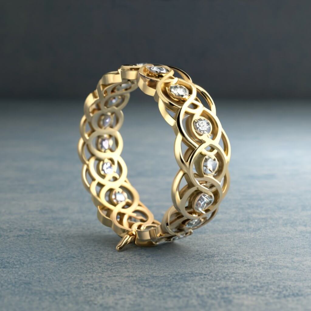 Muñequera de oro The Jewelry Exchange