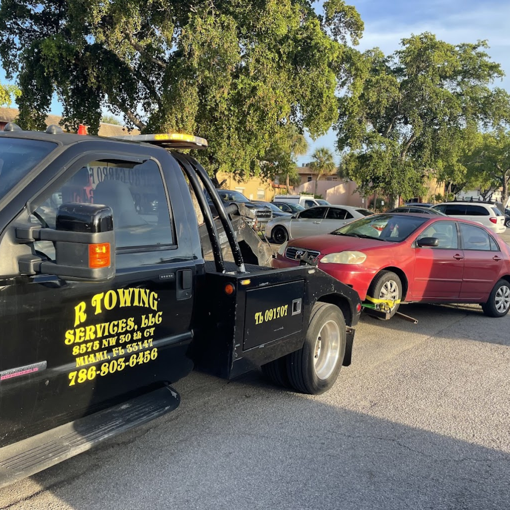 R Towing Services accidente