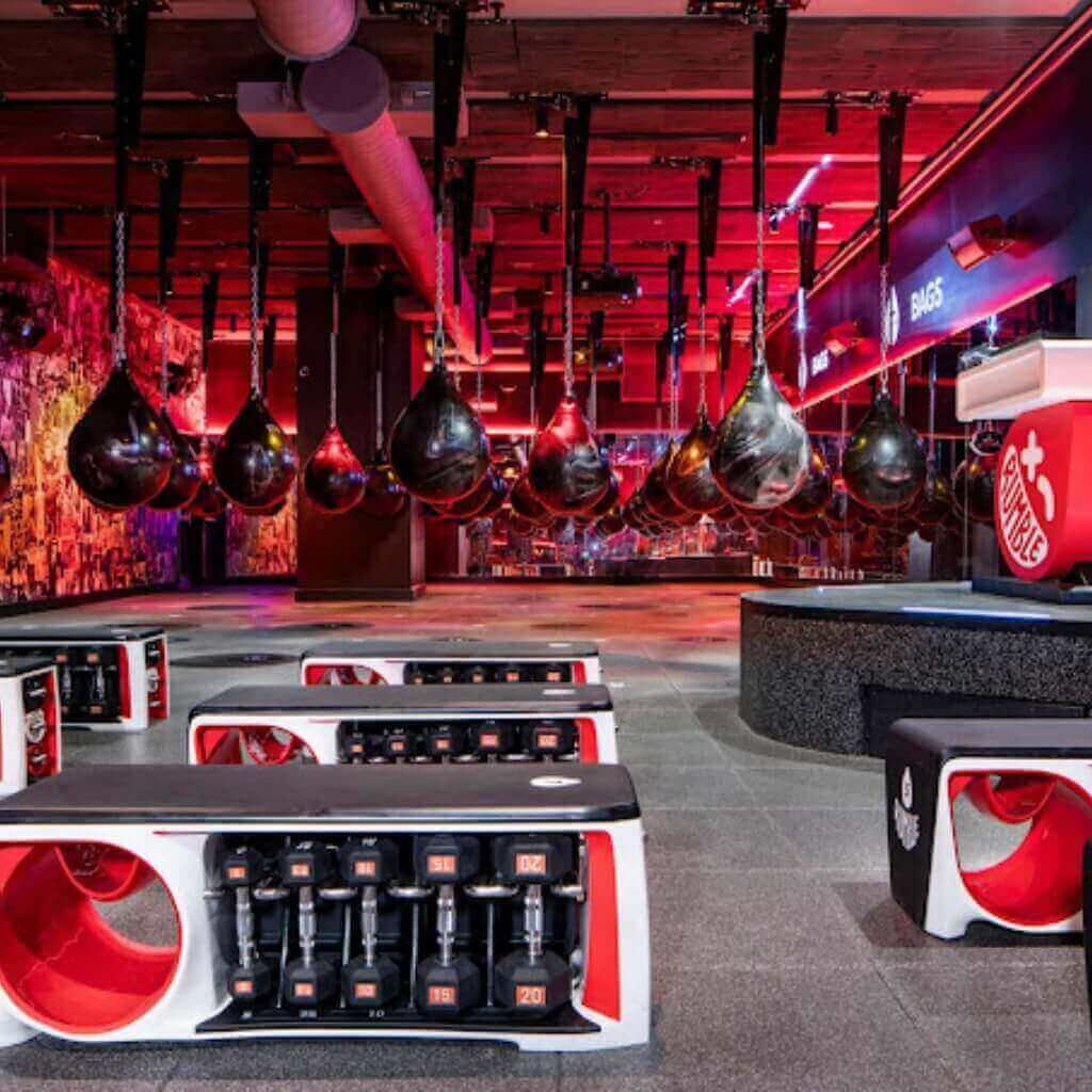 Interior de Rumble Boxing