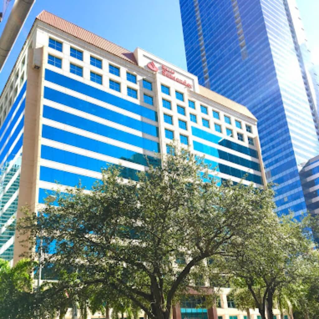 foto del edificio del Banco Santander