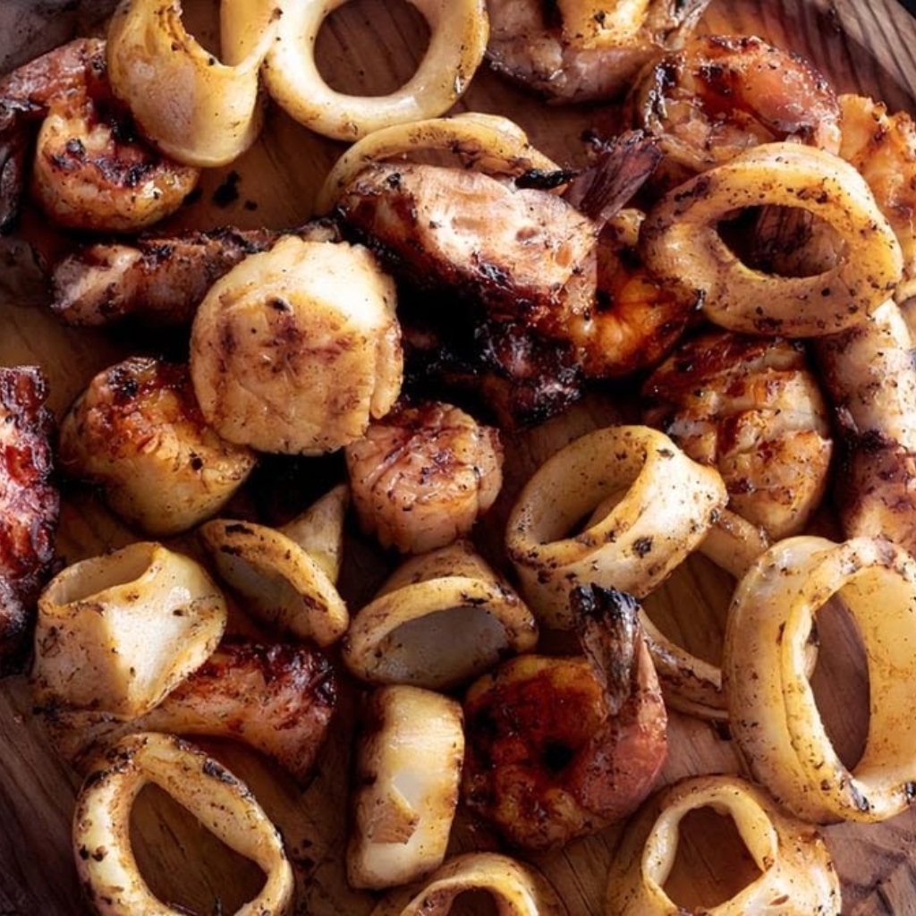 Calamar asado